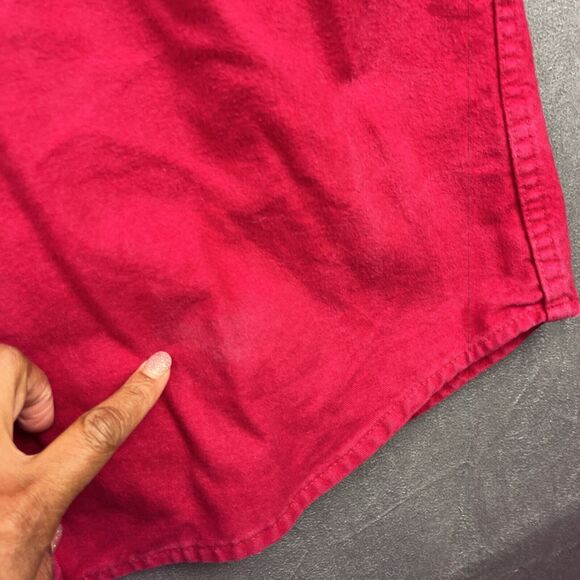 Vintage Cabela’s Brushed Flannel Shacket XL Embroidered Labrador Dog Heavyweight - Picture 12 of 16